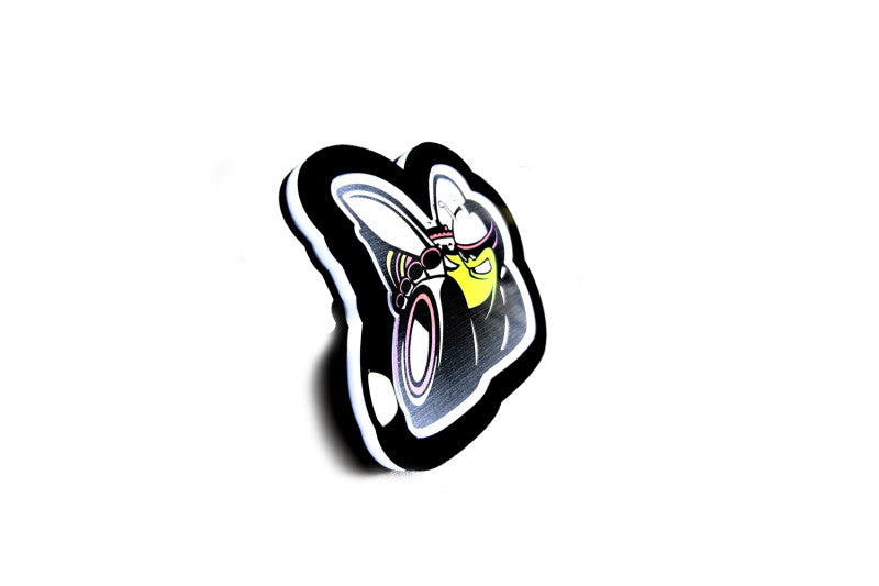 Dodge Illuminated LED Radiator Grille Emblems and Badges with Scatpack (type 2) logo Dodge Led emblems decoinfabric