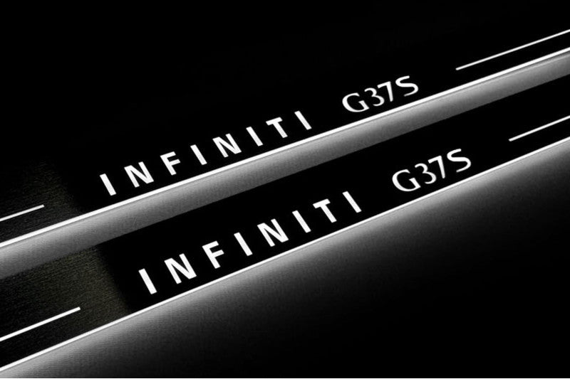 Infiniti G coupe 2008-2015 LED Door Sill With Logo Infiniti G37S