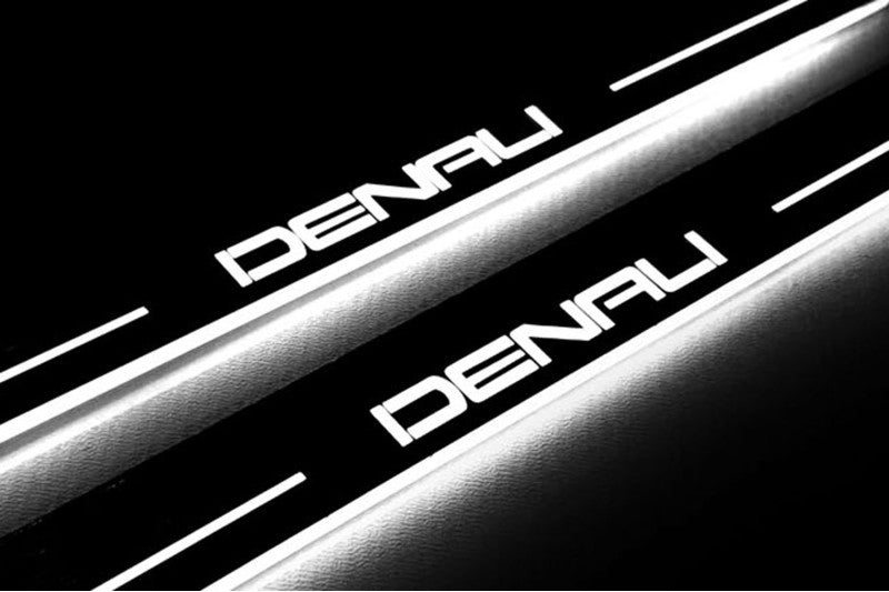 GMC Terrain II 2018+ LED Door Sill With Logo DENALI GMC Led Door Sills opdesign