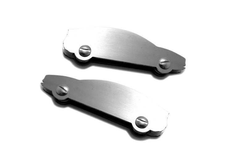 Tesla Model 3 (2017+) Floor Mat Emblem Set – Stainless Steel Badges Car Mats Badges Decoin