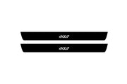 Peugeot 4007 2007-2017 Led Door Sill Pro With Logo 4007 (Premium Painting) Peugeot Led Door Sills PRO opdesign