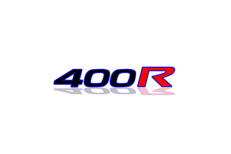 Infiniti tailgate trunk rear 3D emblem with 400R logo (type MIXT) Var. 2 Infiniti emblems decoinfabric