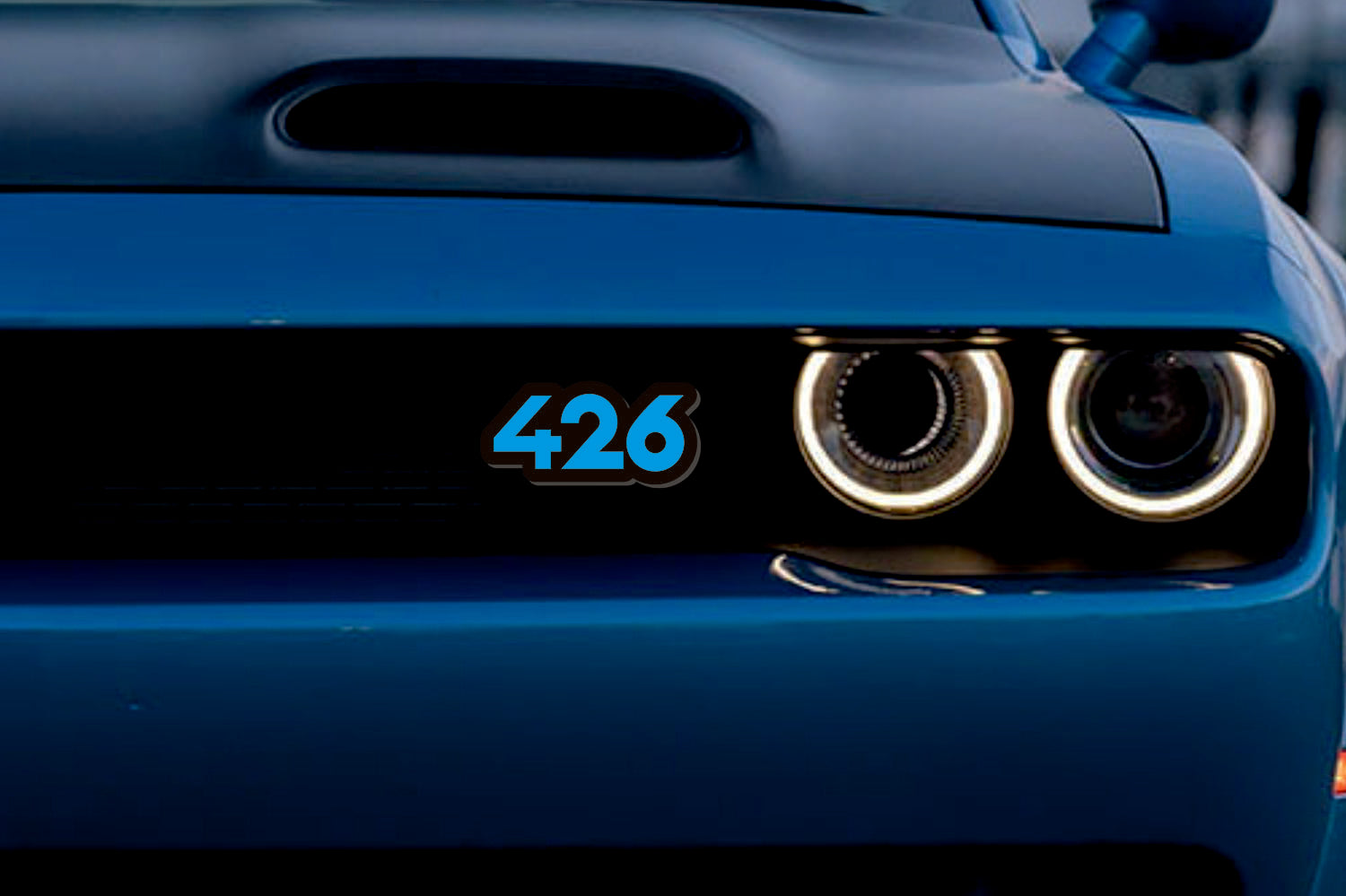 Dodge Illuminated LED Radiator Grille Emblems and Badges with 426 logo Dodge Led emblems decoinfabric