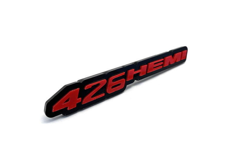 Dodge Challenger trunk rear emblem between tail lights with 426HEMI logo