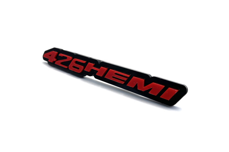 Dodge Challenger trunk rear emblem between tail lights with 426HEMI logo