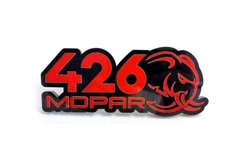 DODGE Radiator grille emblem with 426 Mopar Hellephant logo