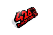DODGE Radiator grille emblem with 426 Mopar Hellephant logo Dodge emblems decoinfabric