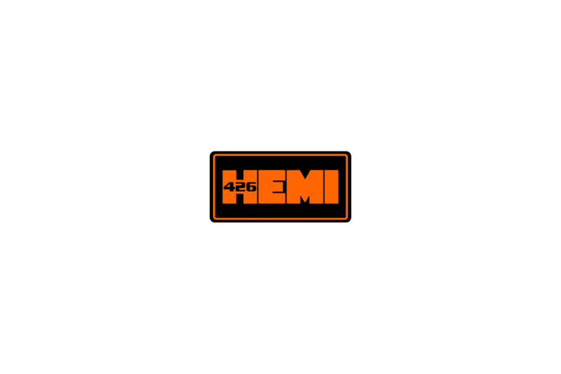 DODGE Radiator grille emblem with 426 HEMI logo - decoinfabric