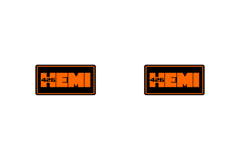 DODGE emblem for fenders with 426 HEMI logo - decoinfabric