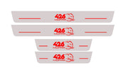 Chrysler 300C II 2011+ Door Sill Led Plate With 426 Mopar Hellephant Logo Chrysler Led Door Sills opdesign