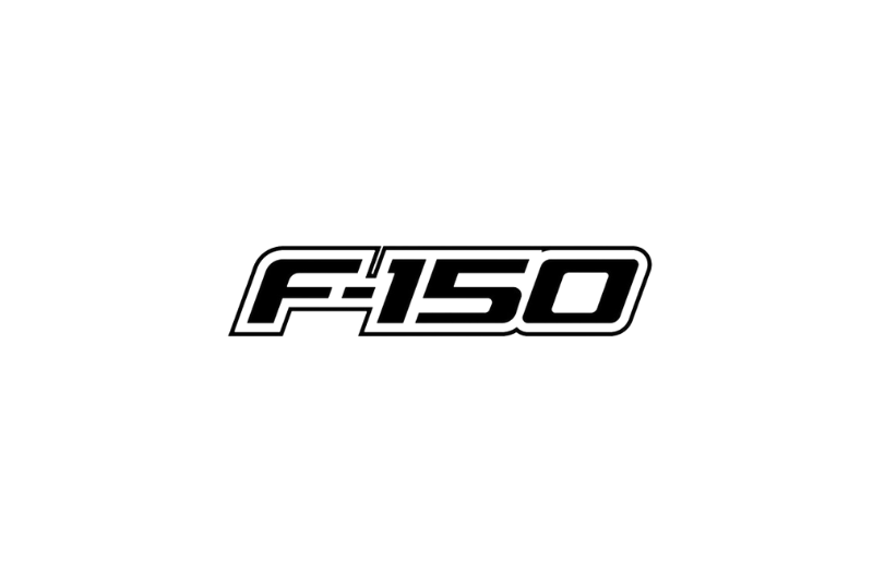 Ford F150 Radiator grille emblem with F150 logo Ford emblems decoinfabric BLACK WHITE