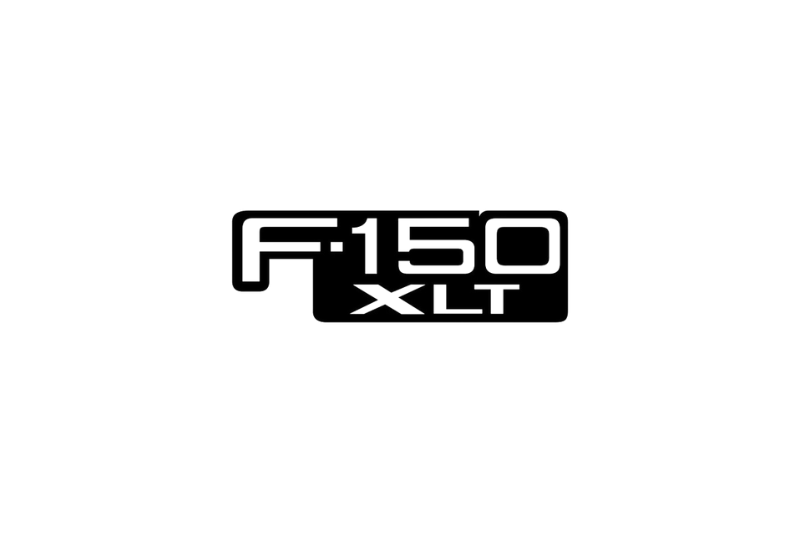 Ford F150 Emblem & Badges set with F150 XTL logo Ford emblems decoinfabric BLACK WHITE