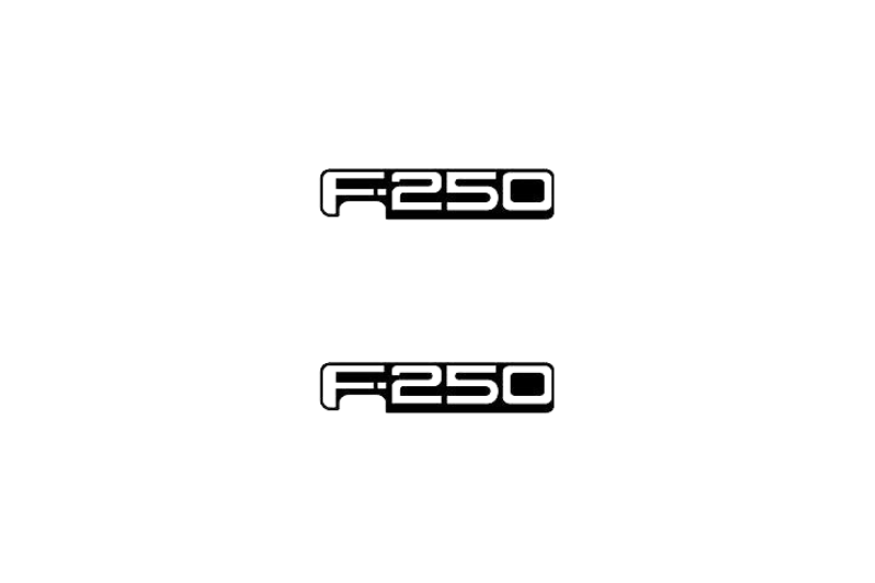 Ford F250 Emblem & Badges set with F250 logo (Type 2)