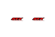 Ford F150 emblem for fenders with STX logo (type 2) Ford emblems decoinfabric BLACK RED
