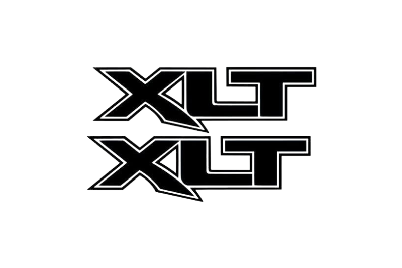 Ford F150 emblem for fenders with XTL logo Ford emblems decoinfabric BLACK WHITE