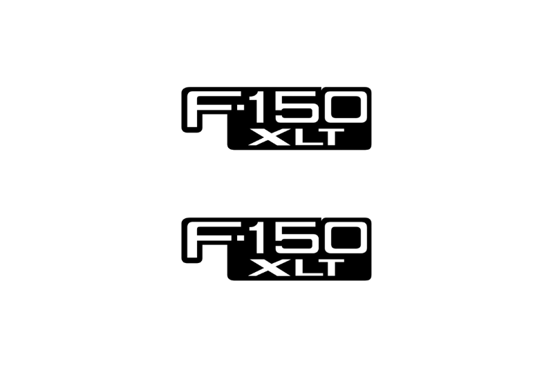 Ford F150 Emblem & Badge Set - Grille and Tailgate F150 XTL logo Ford emblems decoinfabric BLACK