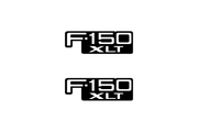 Ford F150 Emblem & Badge Set - Grille and Tailgate F150 XTL logo Ford emblems decoinfabric BLACK