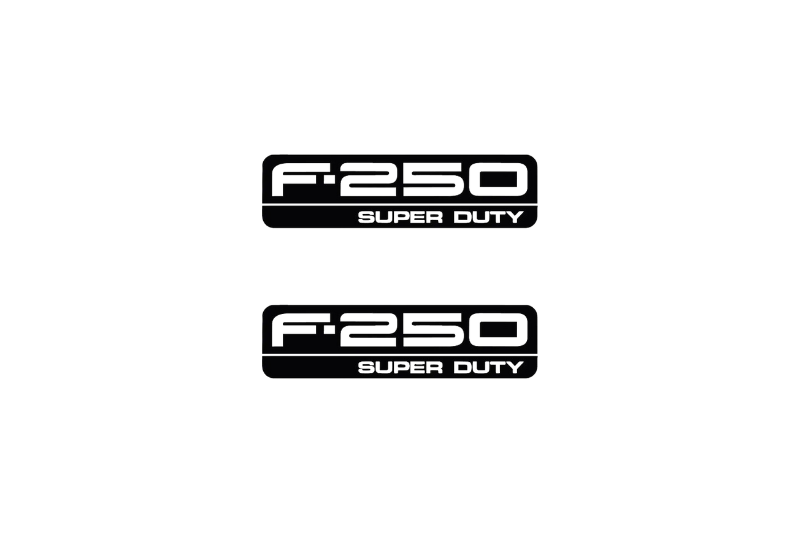 Ford F250 Emblem & Badges set with F250 Super Duty logo (Type 2)