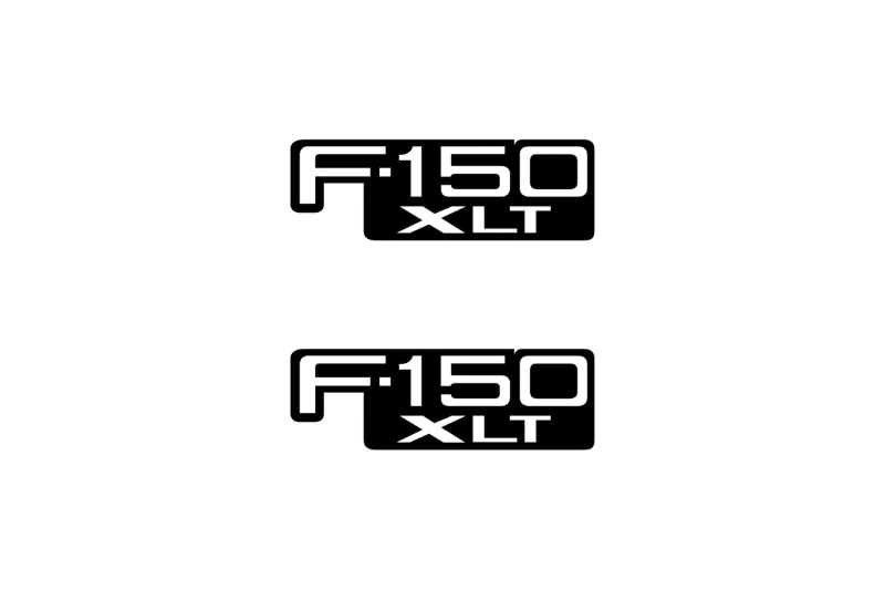 Ford F150 emblem for fenders with F150 XTL logo Ford emblems decoinfabric BLACK WHITE