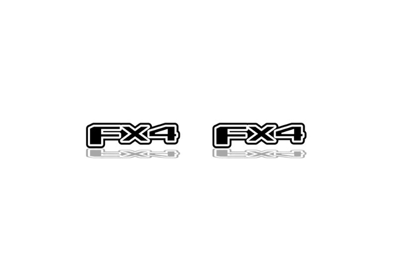 Ford F150 emblem for fenders with FX4 logo Ford emblems decoinfabric BLACK WHITE
