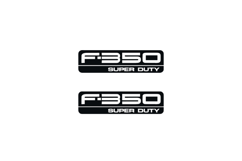 Ford F350 Emblem & Badges set with F350 Super Duty logo