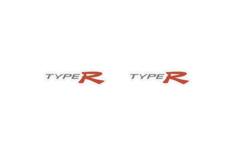 Honda Emblem & Badges set with Type R logo (Type 2) Honda emblems decoinfabric