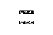 Ford F150 Emblem & Badge Set - Grille and Tailgate F150 logo (Type 2) Ford emblems decoinfabric WHITE