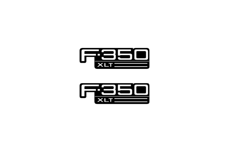 Ford F350 Emblem & Badges set with F350 XTL logo