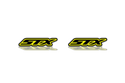 Ford F150 emblem for fenders with STX logo (type 3) Ford emblems decoinfabric BLACK YELLOW