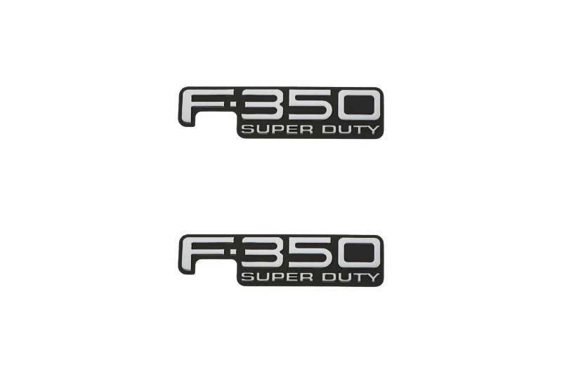 Ford F350 Emblem & Badges set with F350 Super Duty logo (Type 2)