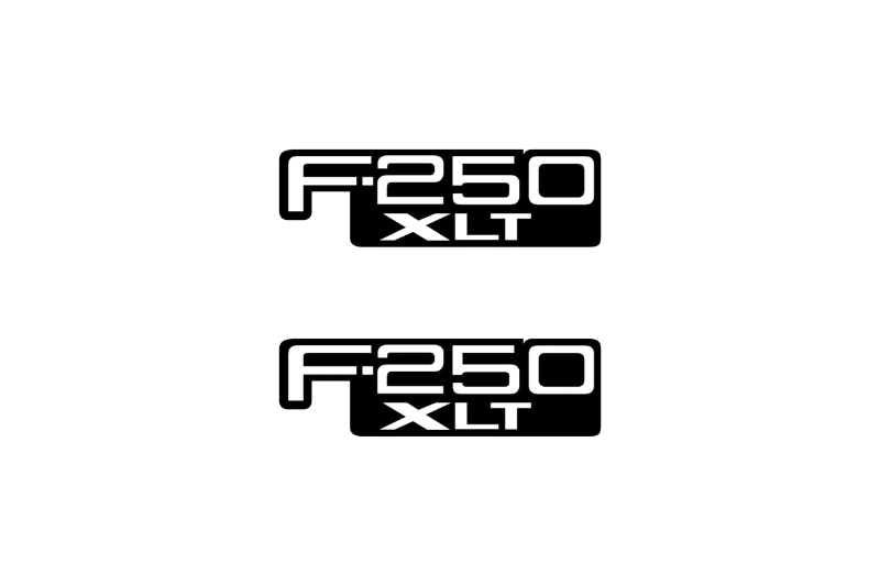 Ford F250 Emblem & Badges set with F250 XTL logo (Type 2)