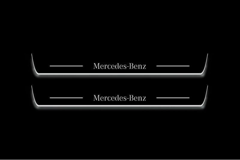 Mercedes G-Class W464 2018+ LED Door Sills PRO With Mercedes-Benz Logo