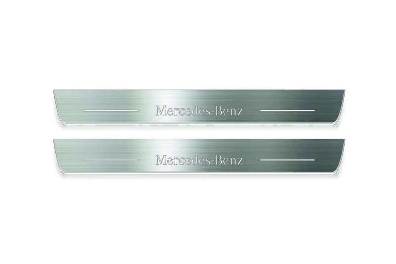 Mercedes G-Class W464 2018+ LED Door Sills PRO With Mercedes-Benz Logo