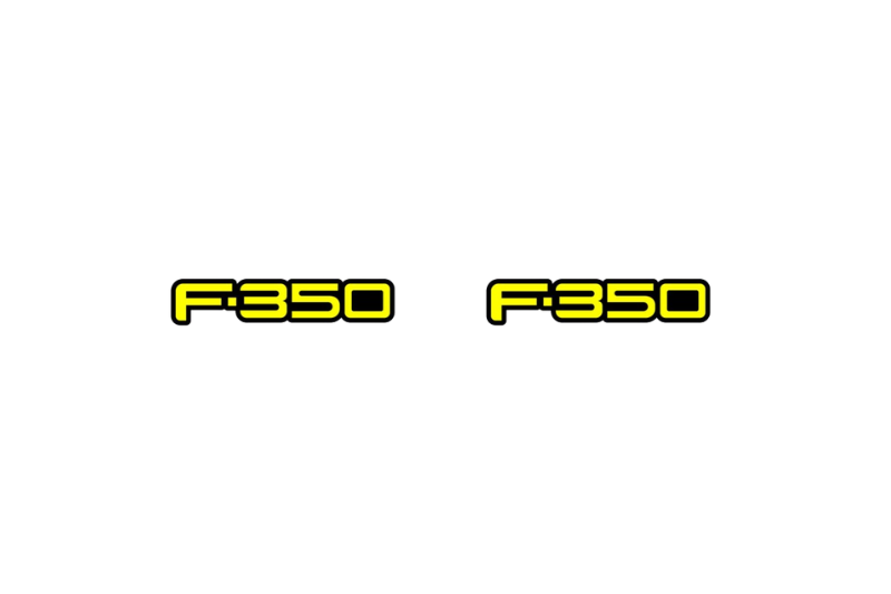 Ford Emblem & Badges set with F-350 logo