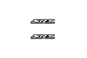 Dodge emblem for fenders with SRT logo (type 3) Dodge emblems decoinfabric BLACK WHITE