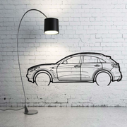 Metal Car Wall art Decor Infiniti QX70 2008+ (type SIDE) Infiniti Wall Art Decoin Fabric 500 mm (19.6