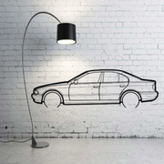 Metal Car Wall art Decor BMW 5 E39 1996-2003 (type SIDE) BMW Wall Art Decoin Fabric 500 mm (19.6
