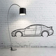Metal Car Wall art Decor Mazda RX-8 2003-2012 (type SIDE) Mazda Wall Art Decoin Fabric 500 mm (19.6
