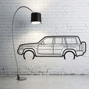 Metal Car Wall art Decor Nissan Patrol Y61 1997-2010 (type SIDE) Nissan Wall Art Decoin Fabric 500 mm (19.6
