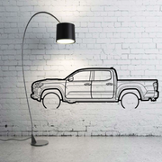 Metal Car Wall art Decor Toyota Tacoma III 2016+ (type SIDE) Toyota Wall Art Decoin Fabric 500 mm (19.6