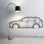 Metal Car Wall art Decor Mazda CX-5 II 2017+ (type SIDE) Mazda Wall Art Decoin Fabric 500 mm (19.6