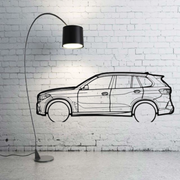Metal Car Wall art Decor BMW X5 G05 2019+ (type SIDE) BMW Wall Art Decoin Fabric 500 mm (19.6
