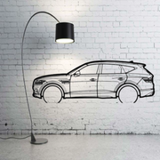 Metal Car Wall art Decor Genesis GV80 2020+ (type SIDE) Genesis Wall Art Decoin Fabric 500 mm (19.6