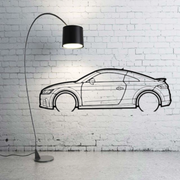 Metal Car Wall art Decor Audi TT III 2015+ (type SIDE) Audi Wall Art Decoin Fabric 500 mm (19.6