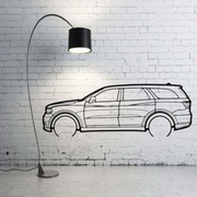 Metal Car Wall art Decor Dodge Durango III 2011+ (type SIDE) Dodge Wall Art Decoin Fabric 500 mm (19.6