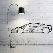 Metal Car Wall art Decor Mclaren F1 1992-1998 (type SIDE) Mclaren Wall Art Decoin Fabric 500 mm (19.6