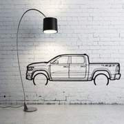 Metal Car Wall art Decor Dodge Ram V TRX 2021+ (type SIDE) Dodge Wall Art Decoin Fabric 500 mm (19.6