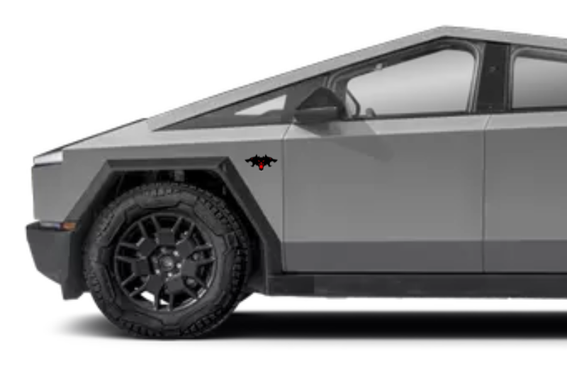 Tesla Cybertruck emblem for fenders with Cyberbeast logo Tesla emblems decoinfabric