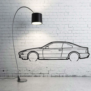 Metal Car Wall art Decor BMW 8 I 1989-1999 (type SIDE) BMW Wall Art Decoin Fabric 500 mm (19.6
