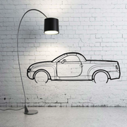 Metal Car Wall art Decor Chevrolet SSR 2003-2006 (type SIDE) Chevrolet Wall Art Decoin Fabric 500 mm (19.6